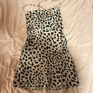 Cheetah print mini dress princess polly